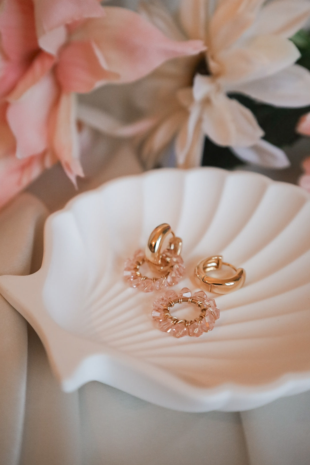 Olivia -korvakorut kristalli