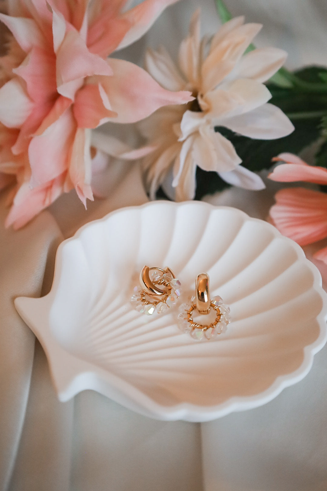 Olivia -korvakorut kristalli