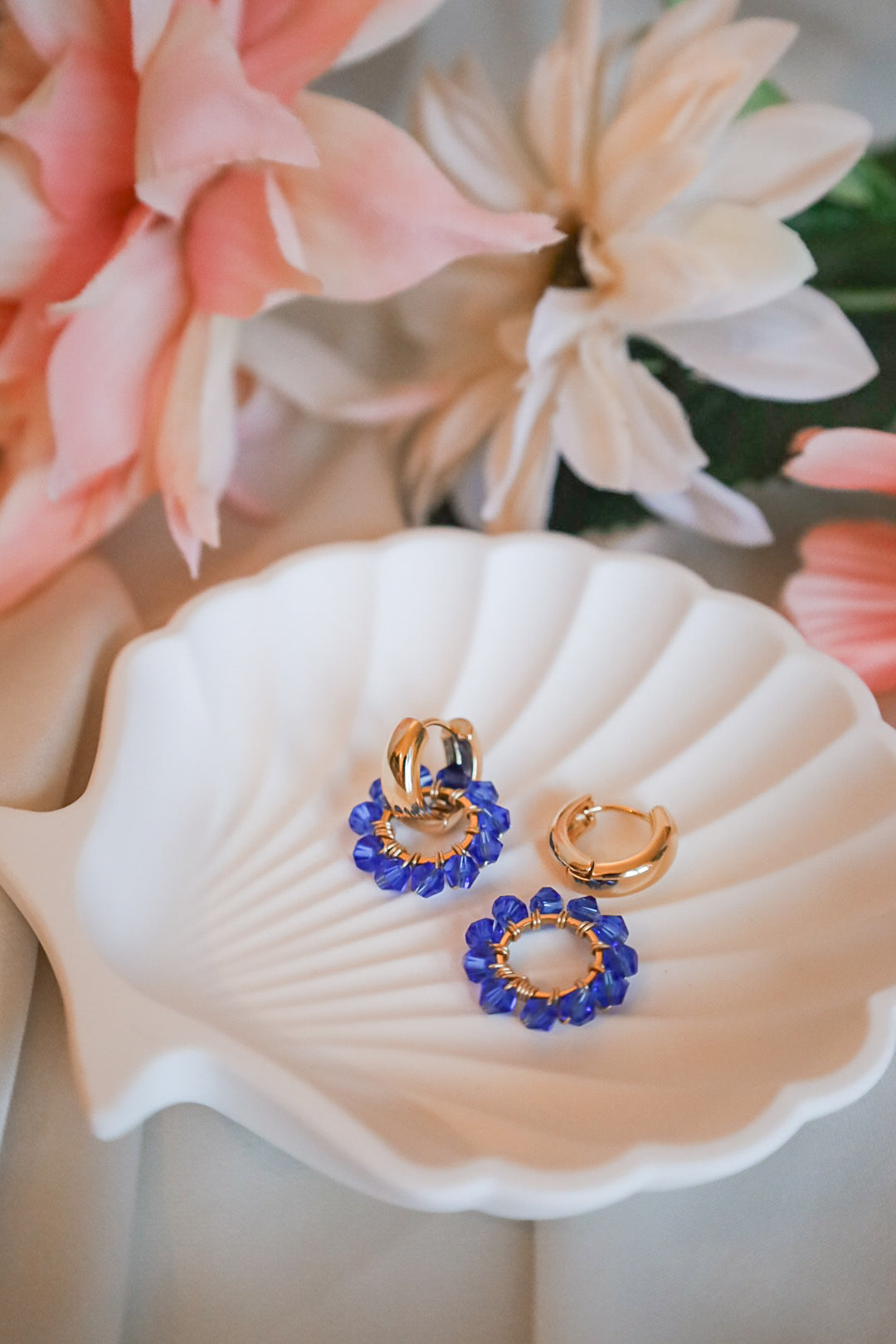 Olivia -korvakorut kristalli